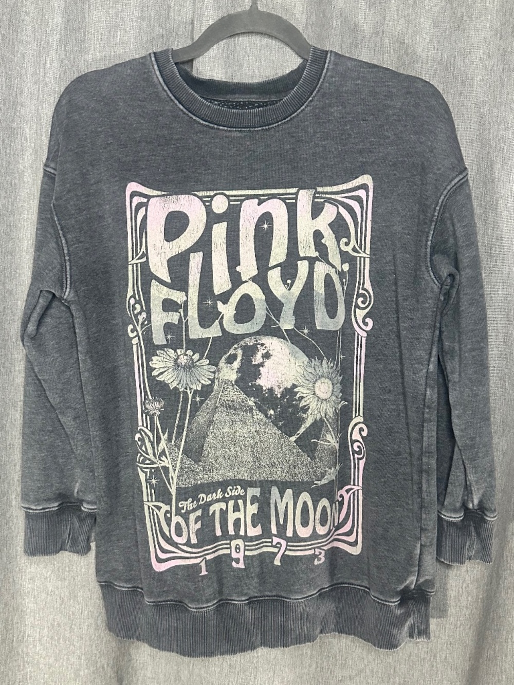 Pink Floyd The Dark Side of the Moon 1973 Graphic Crewneck Sweatshirt - XL